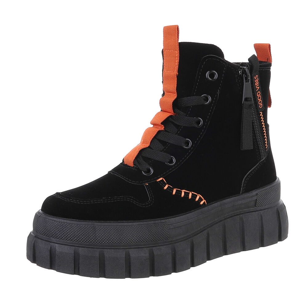 Ital-Design Damen Schnürschuhe Freizeit Schnürstiefelette (87417822) günstig online kaufen