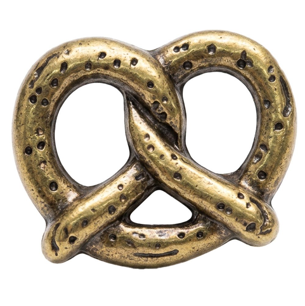 MarJo Anstecknadel Pin Brezel altgold