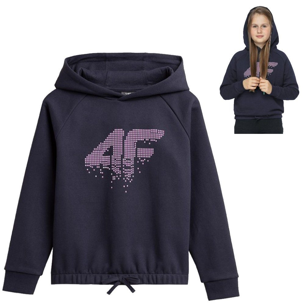 4F T-Shirt 4F - Kinder Hoodie Sweatshirt mit Kapuze Пуловеры JBLD004 navy