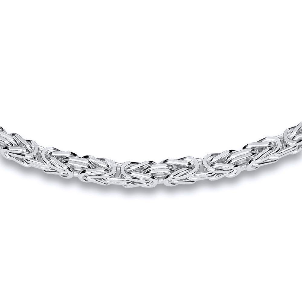 JEWLIX Königsarmband Unisex Königsarmband 925er Silber 2mm breit KA0020 (Länge: 17cm)