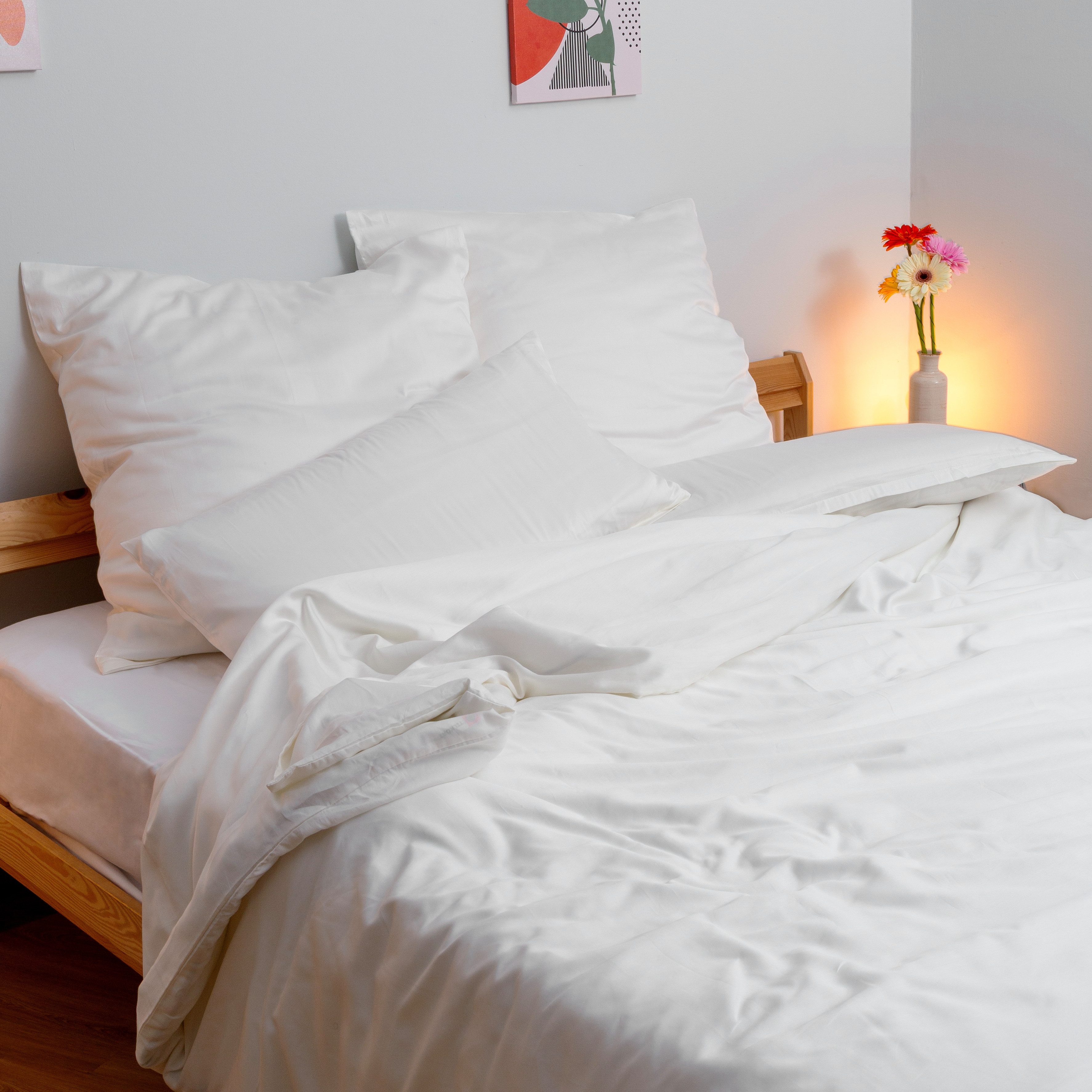 Wolkenfeld Kissenbezug Mako-Satin Baumwolle Kopfkissenbezug - Premium Kisse günstig online kaufen