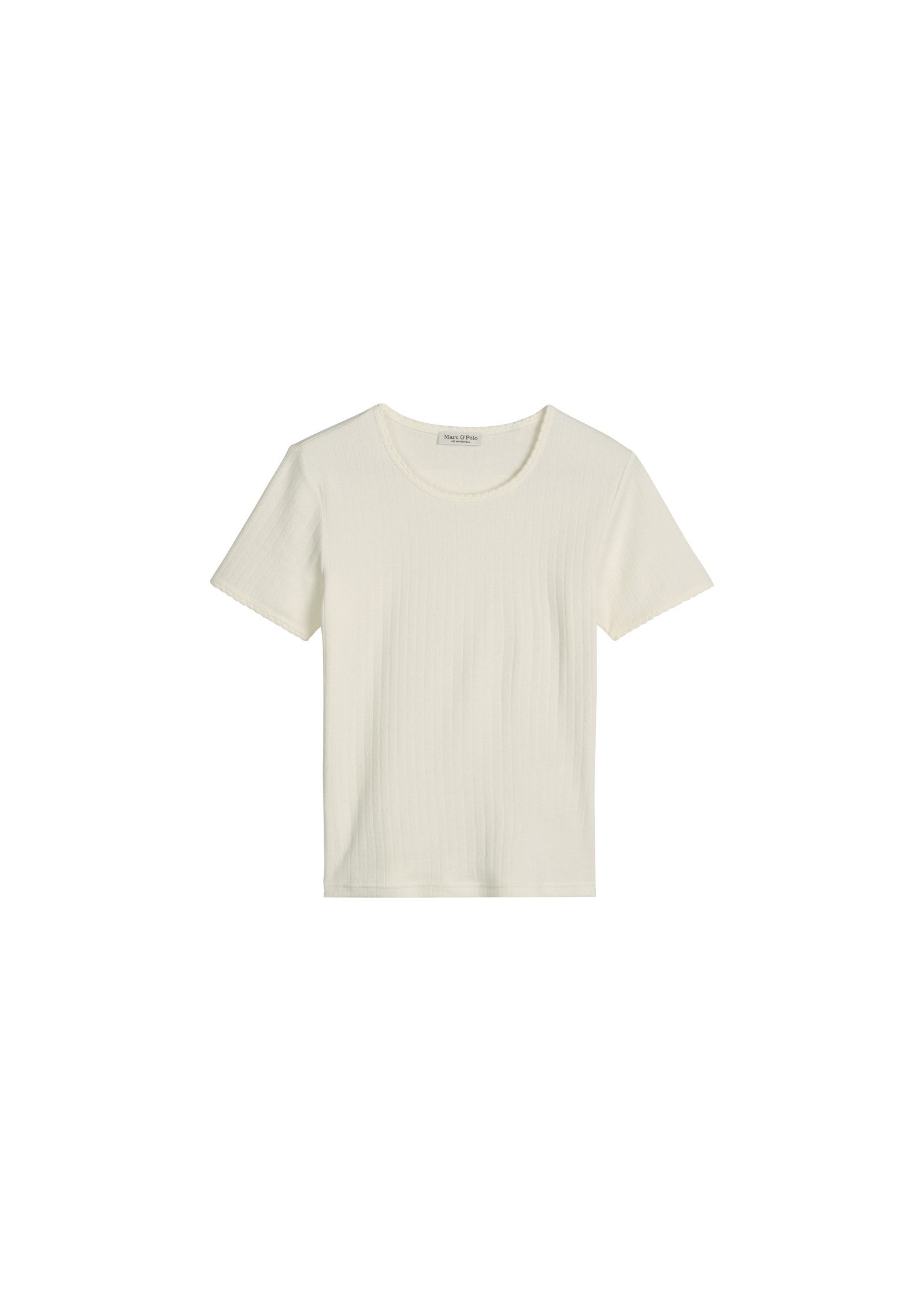 Marc O'Polo Kurzarmshirt Mix N Match Airy Cotton Rib mit Rundhalsausschnitt günstig online kaufen