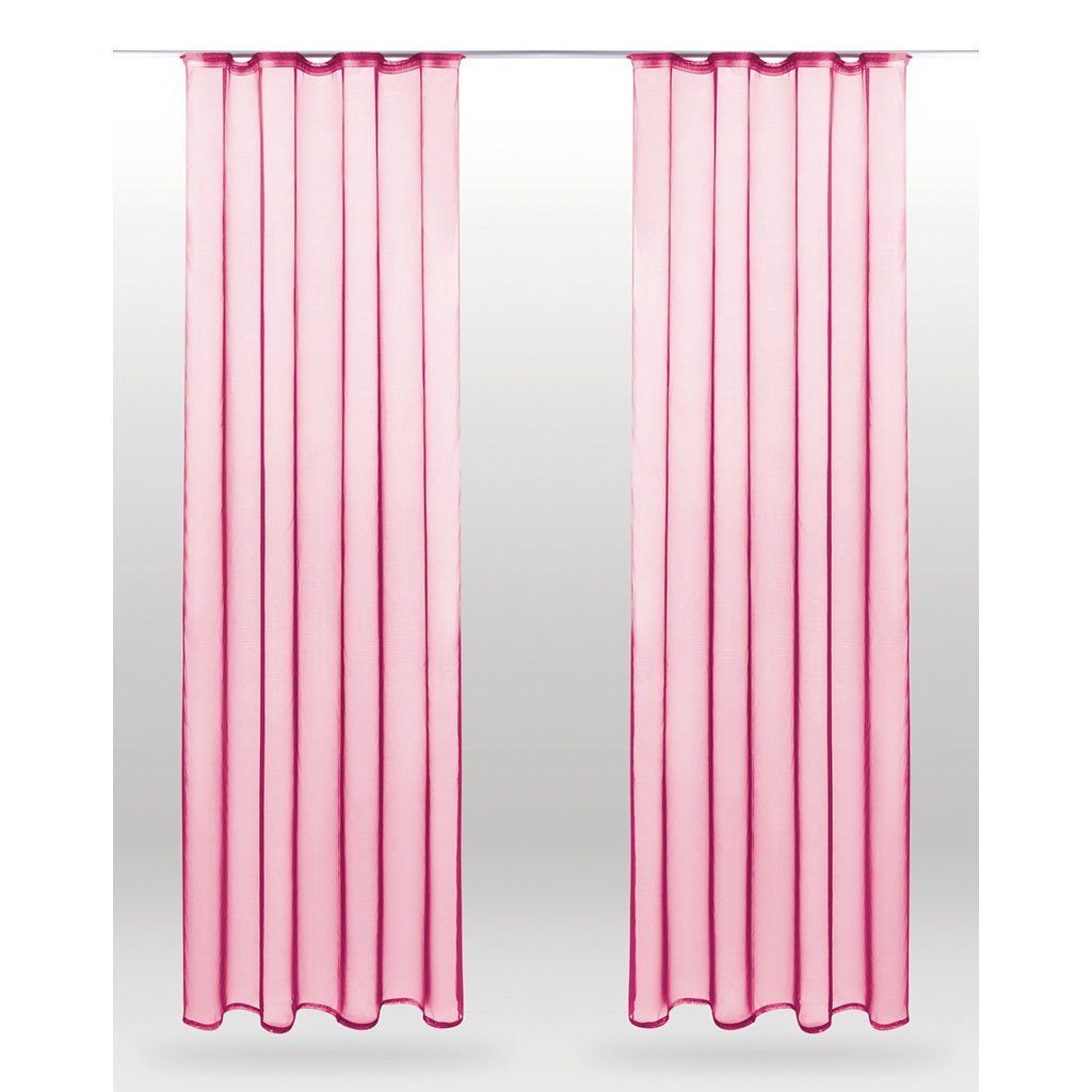 Bestlivings Vorhang, Kräuselband (2 St), transparent, günstig online kaufen