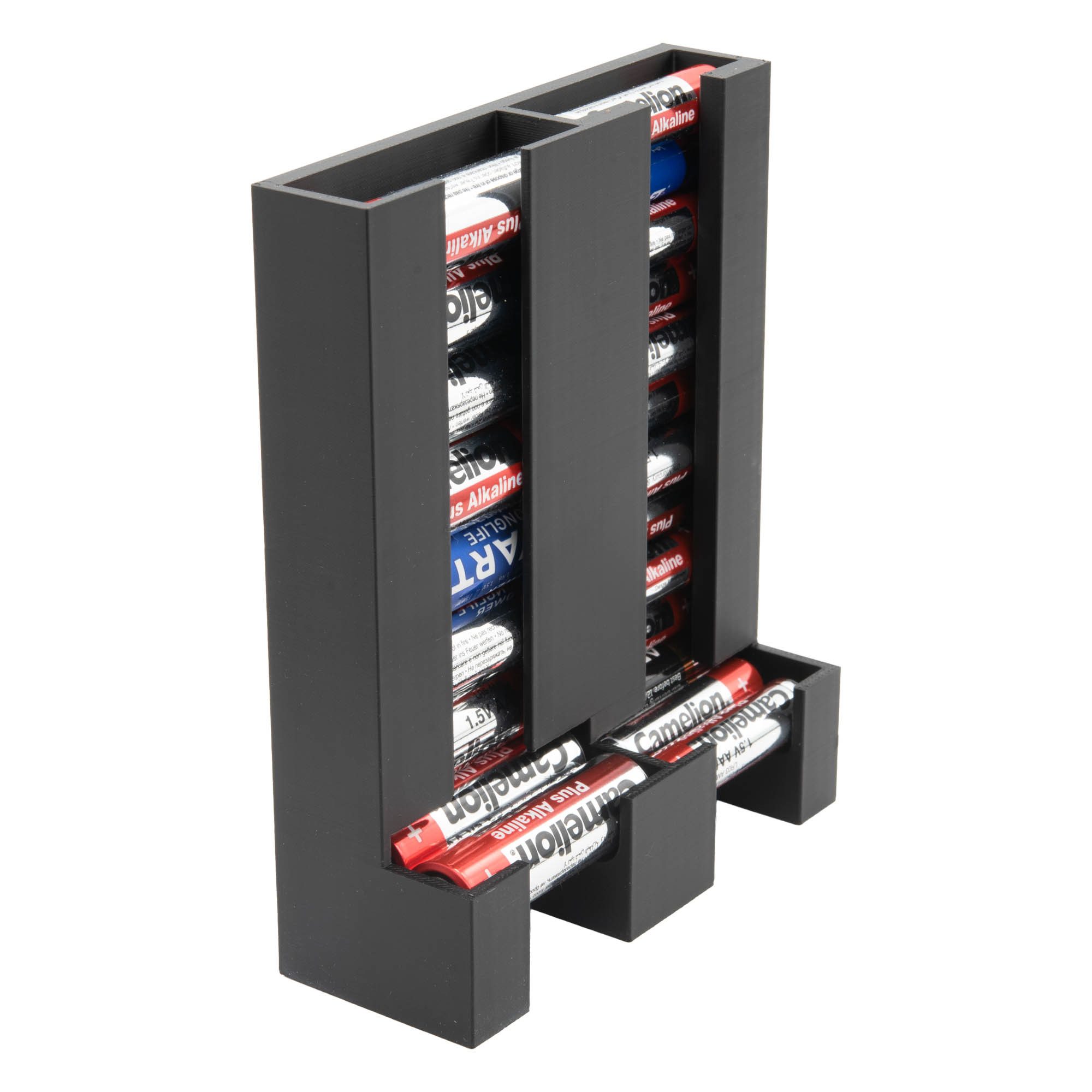 TSB Werk Werkzeughalter Batteriespender Batteriehalter Batteriebox, Wandhalter, Batterie, Organizer, AA/ AAA