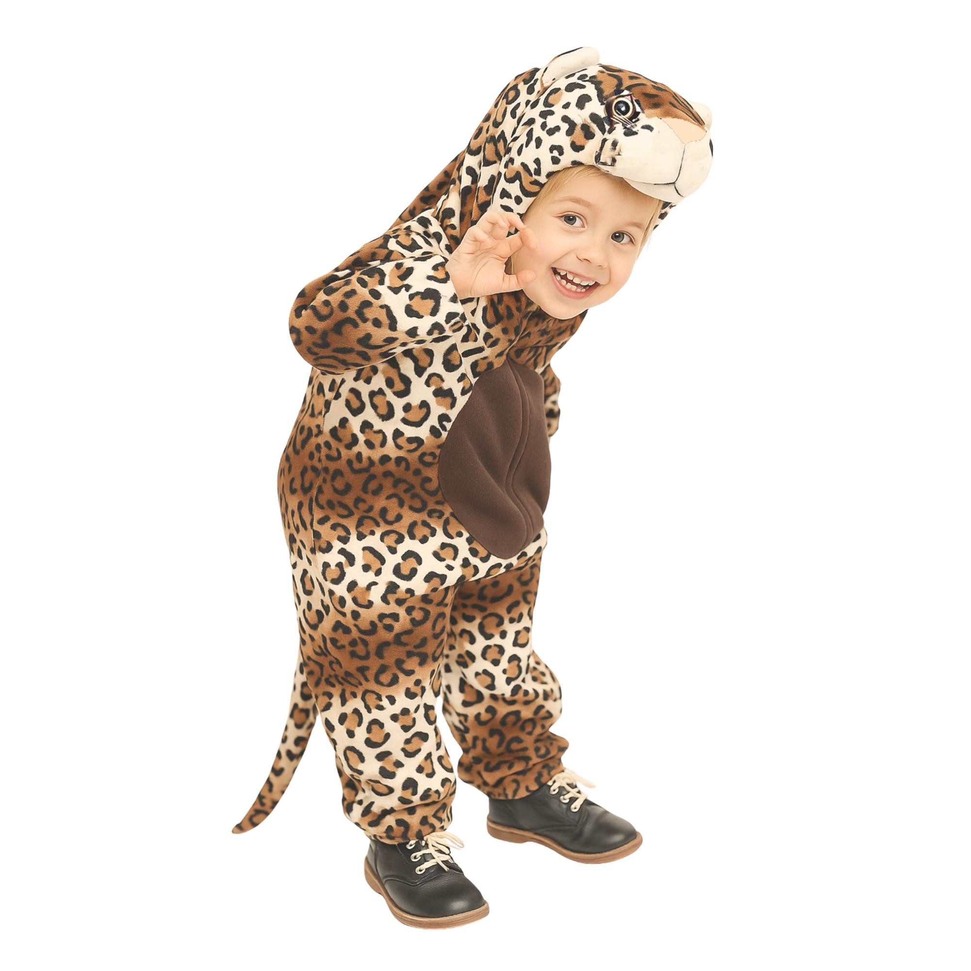 Ikumaal Kostüm Leoparden Kostüm F128 Kinder Gr. 122-128 Fasching Karneval Fastnacht
