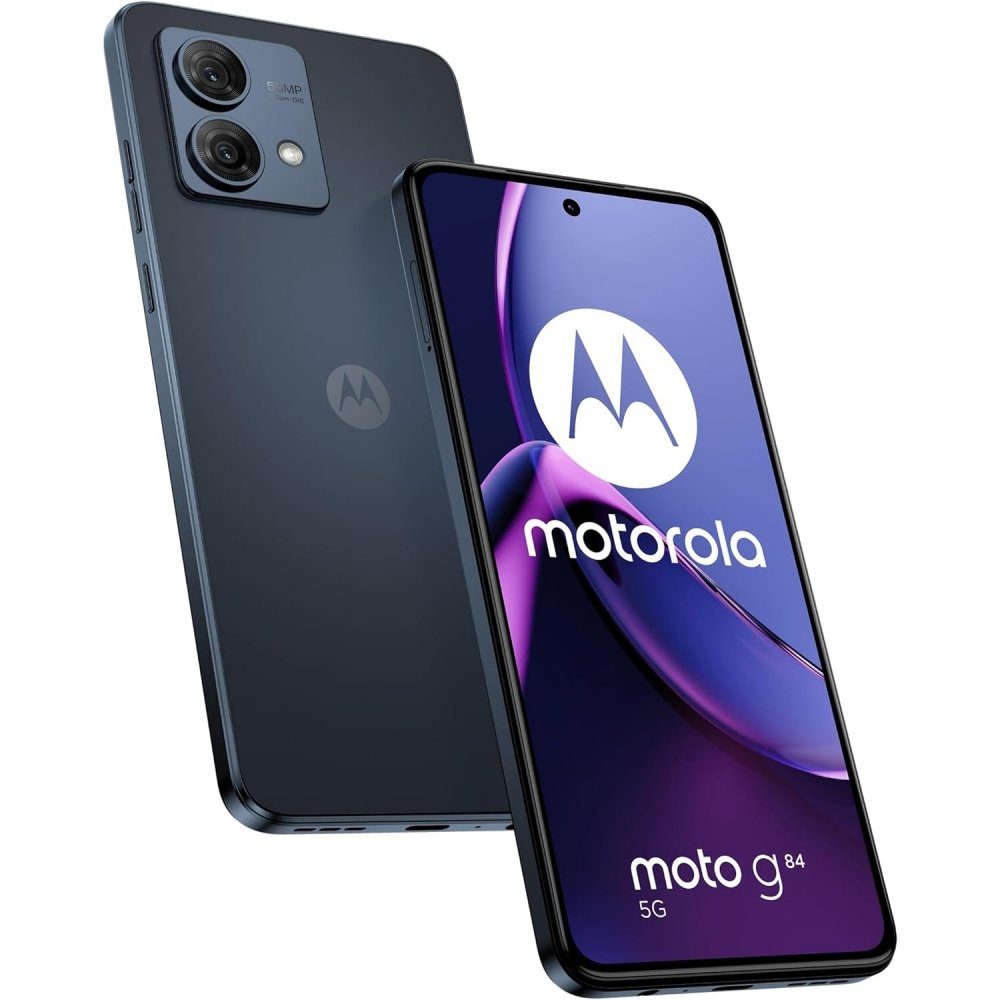 Motorola XT2347-2 Moto G84 5G Smartphone GB GB 256 Smartphone (6,5 256 Zoll, Speicherplatz) 12 - midnight - / GB blue