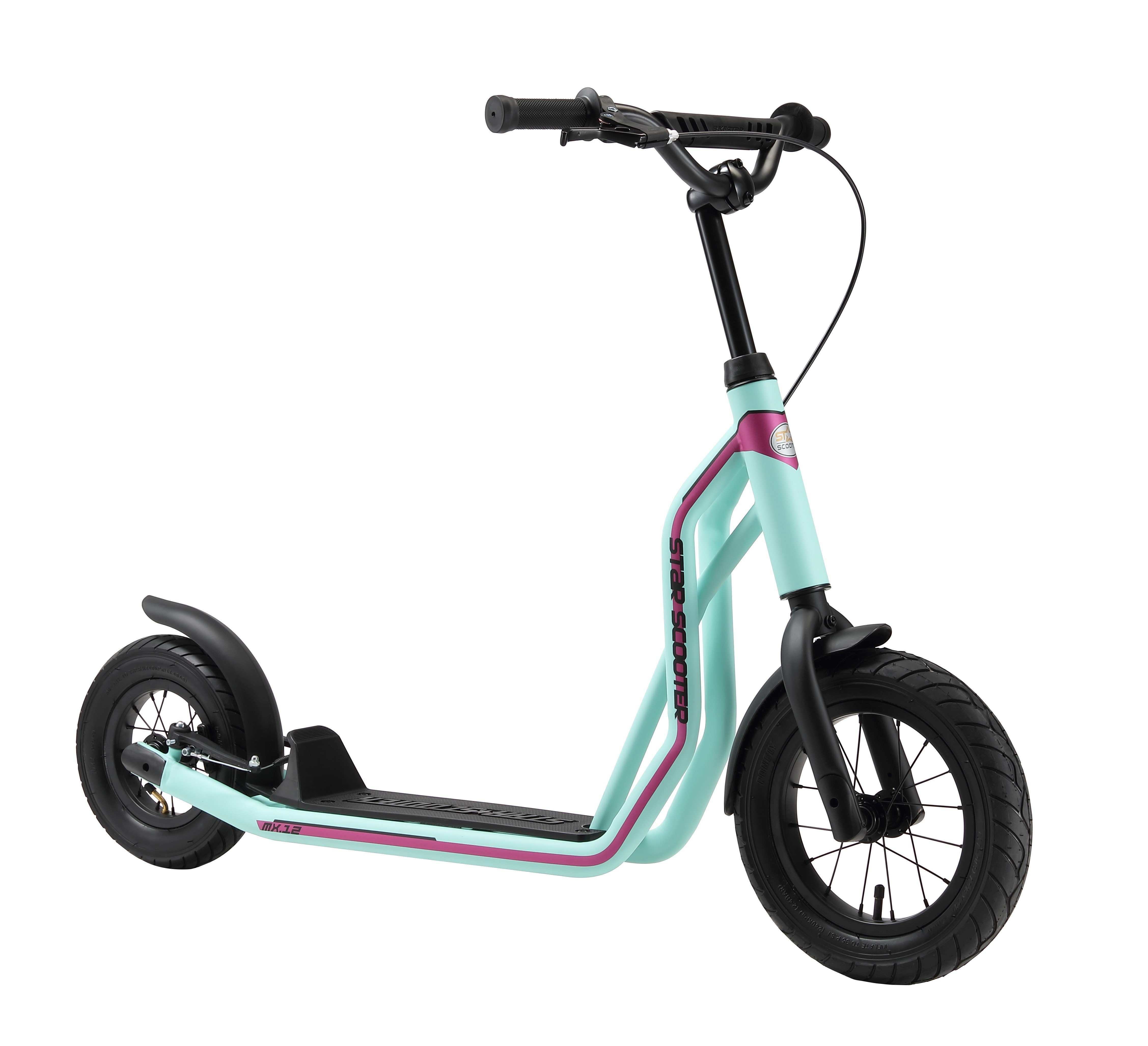 Star-Scooter Городской скутер 12 Zoll, ab 8 Jahre, Kinder City Roller ab 124 cm, Jungen, Mädchen, Höhenverstellbar, Seitenständer