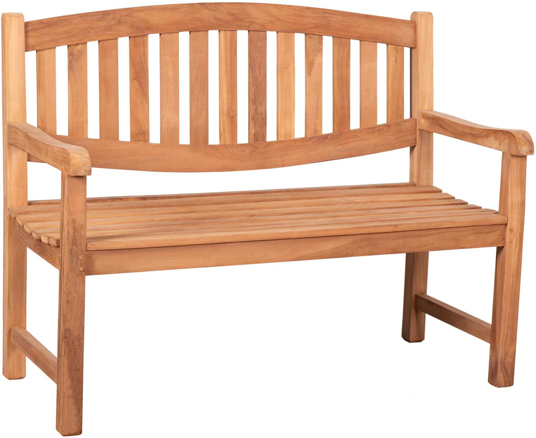 MR.DEKO Gartenbank Bradford Teak 120 cm