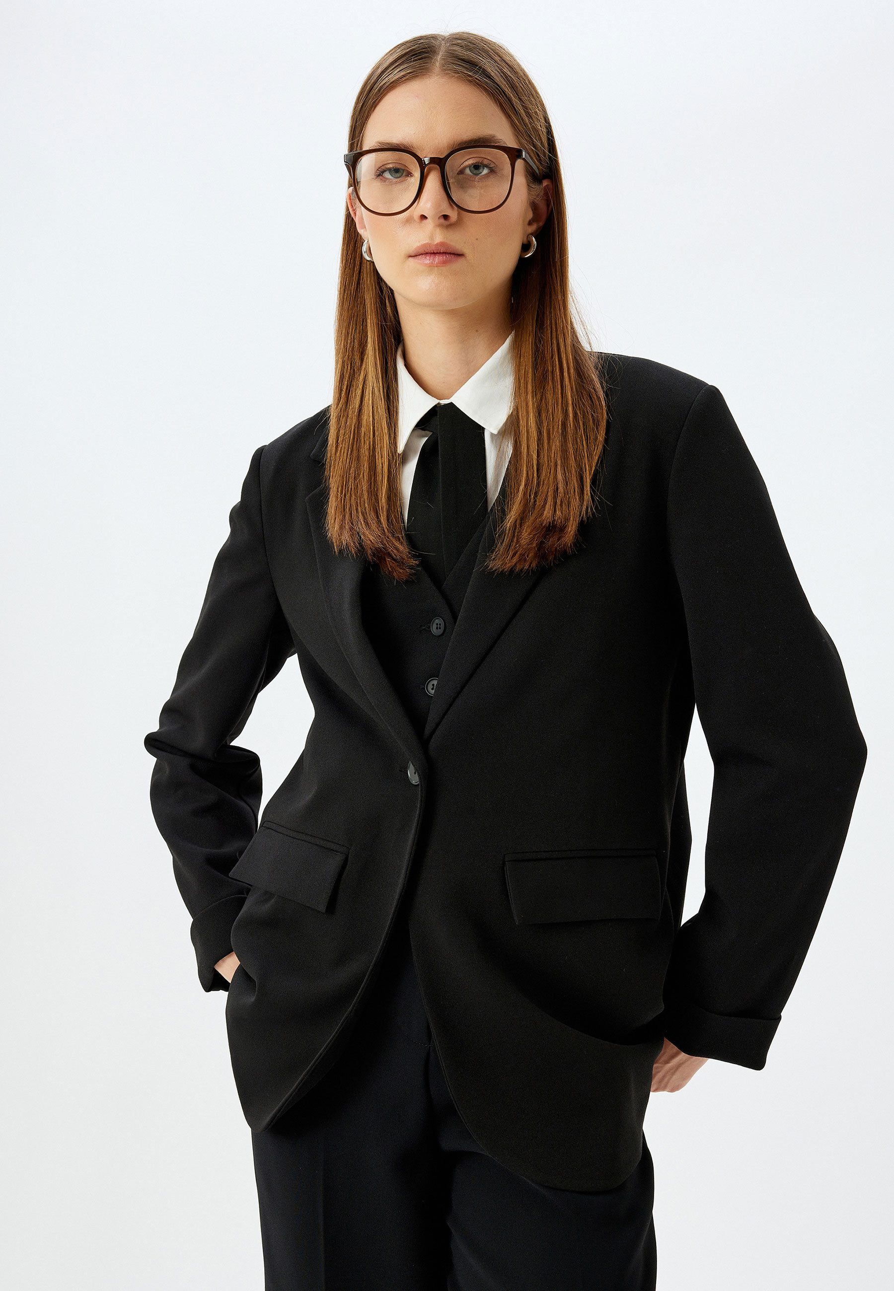 Koton Jerseyblazer Regular Klassisch Jerseyblazer günstig online kaufen