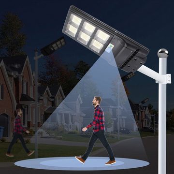 Retoo LED Solarleuchte LED Solar Straßenlampe Straßenlaterne Fernbedienung Solarleuchte, eingebaute Dämmerungssensoren und Bewegungssensoren, IP67