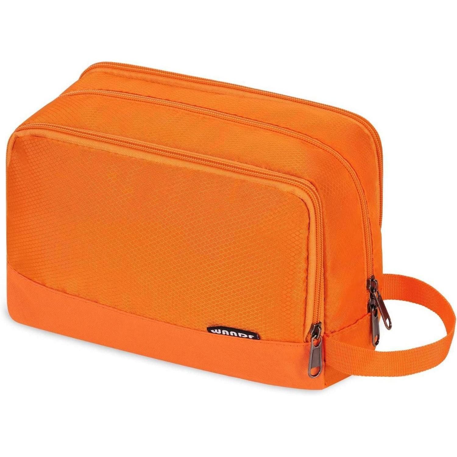 LuxusKollektion Kulturbeutel Kulturbeutel Herren Damen Kosmetiktasche Reise A-pures Orange