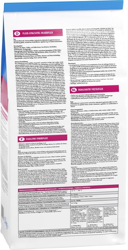 KNAUF Ausgleichsmasse Knauf Fließspachtel Faserflex grau, 5 kg, für
