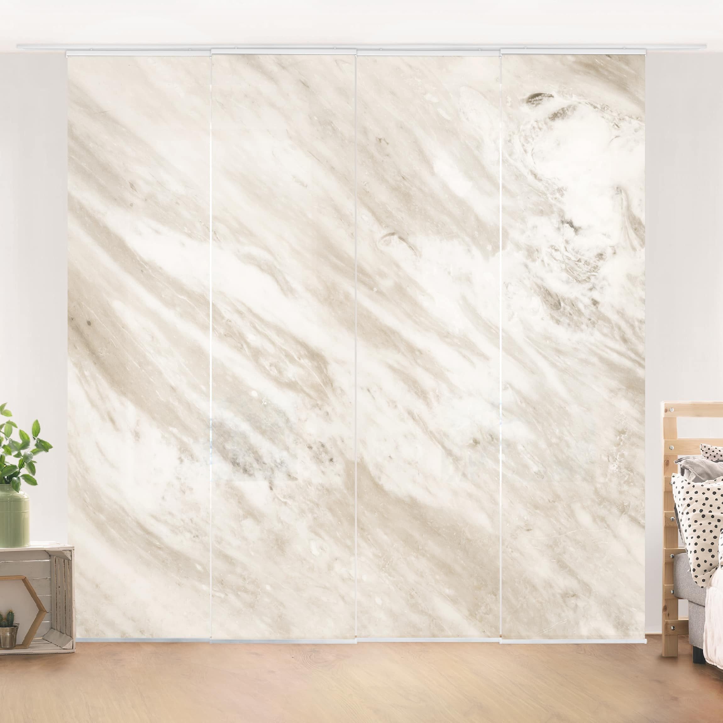 Bilderdepot24 Schiebegardine modern Flächenvorhang blickdicht Marmor günstig online kaufen