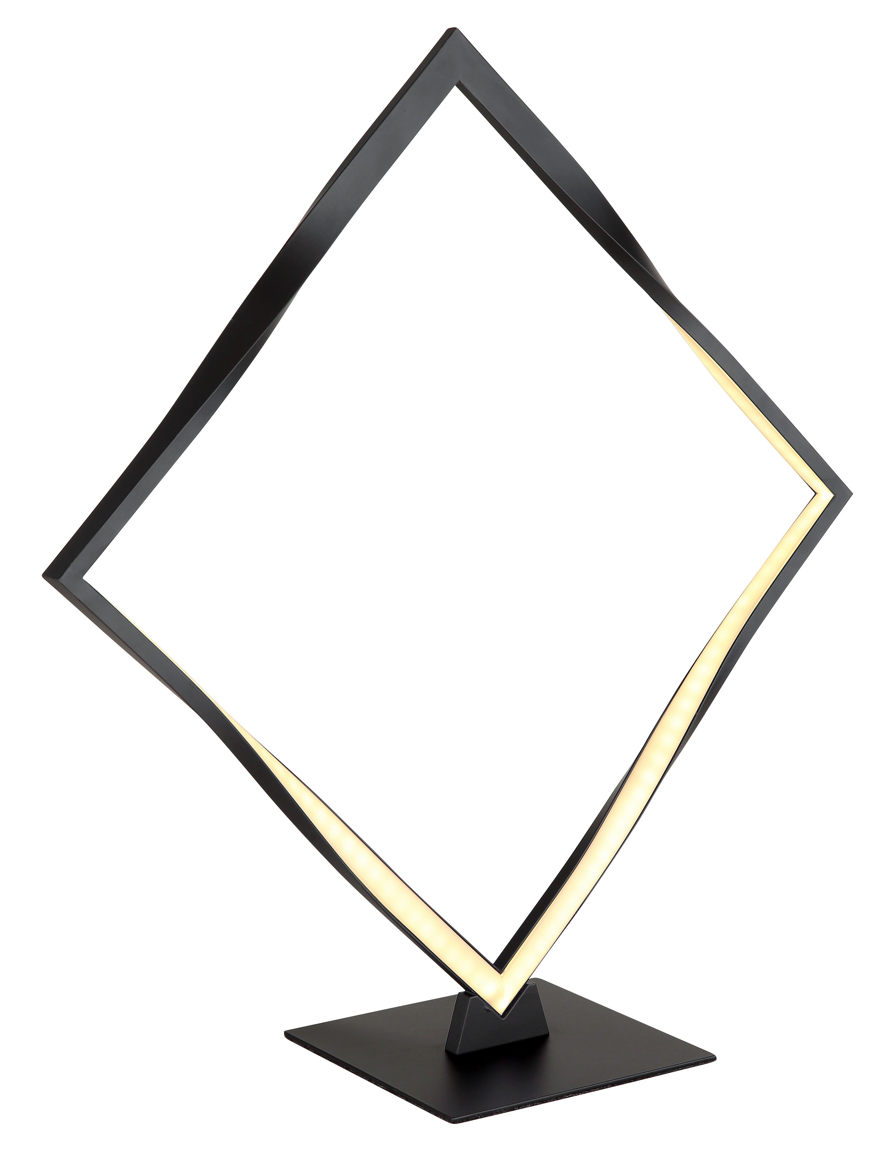 GLOBO LIGHTING LED Tischleuchte MAXXY, LED fest integriert, Warmweiß, Tischlampe/schwarz/3000K/Wohnzimmer/Schlafzimmer/modern