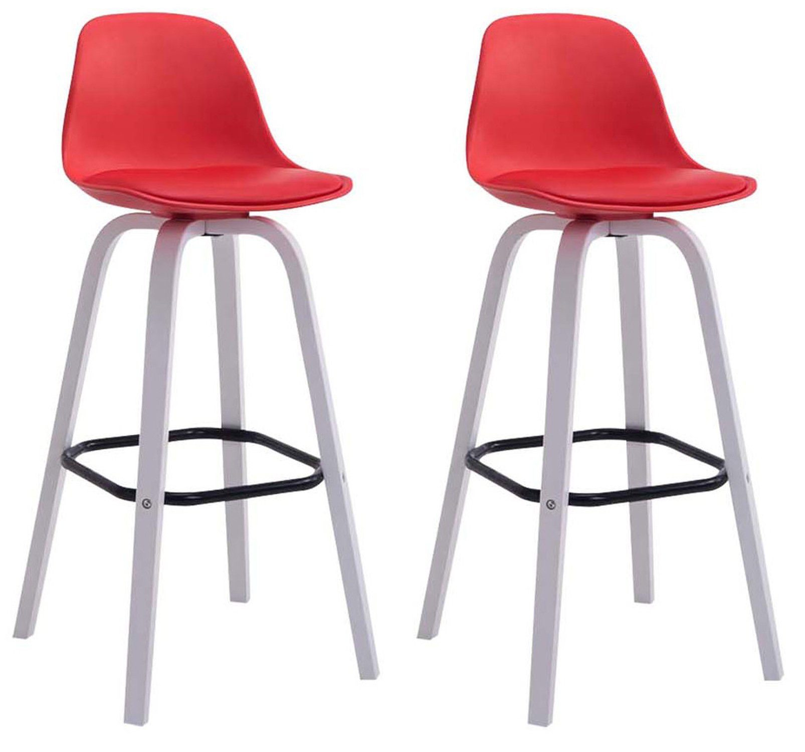 TPFLiving Barhocker Avika (Set, 2 St., mit angenehmer Fußstütze