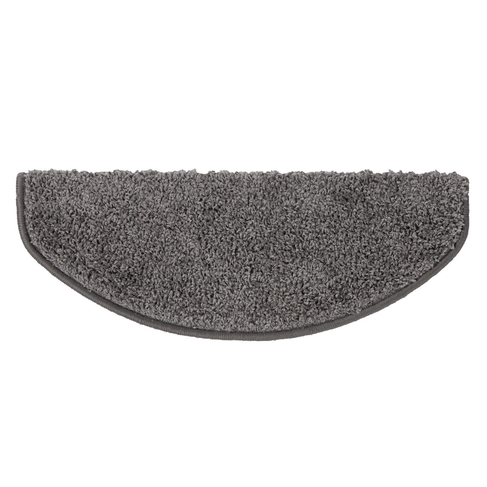 Floordirekt Stufenmatte Shaggy-Stufenmatte Barcelona, viele Farben & 2 Größen, Treppenschutz, Halbrund