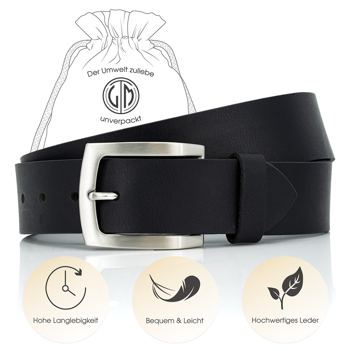 LINDENMANN Ledergürtel