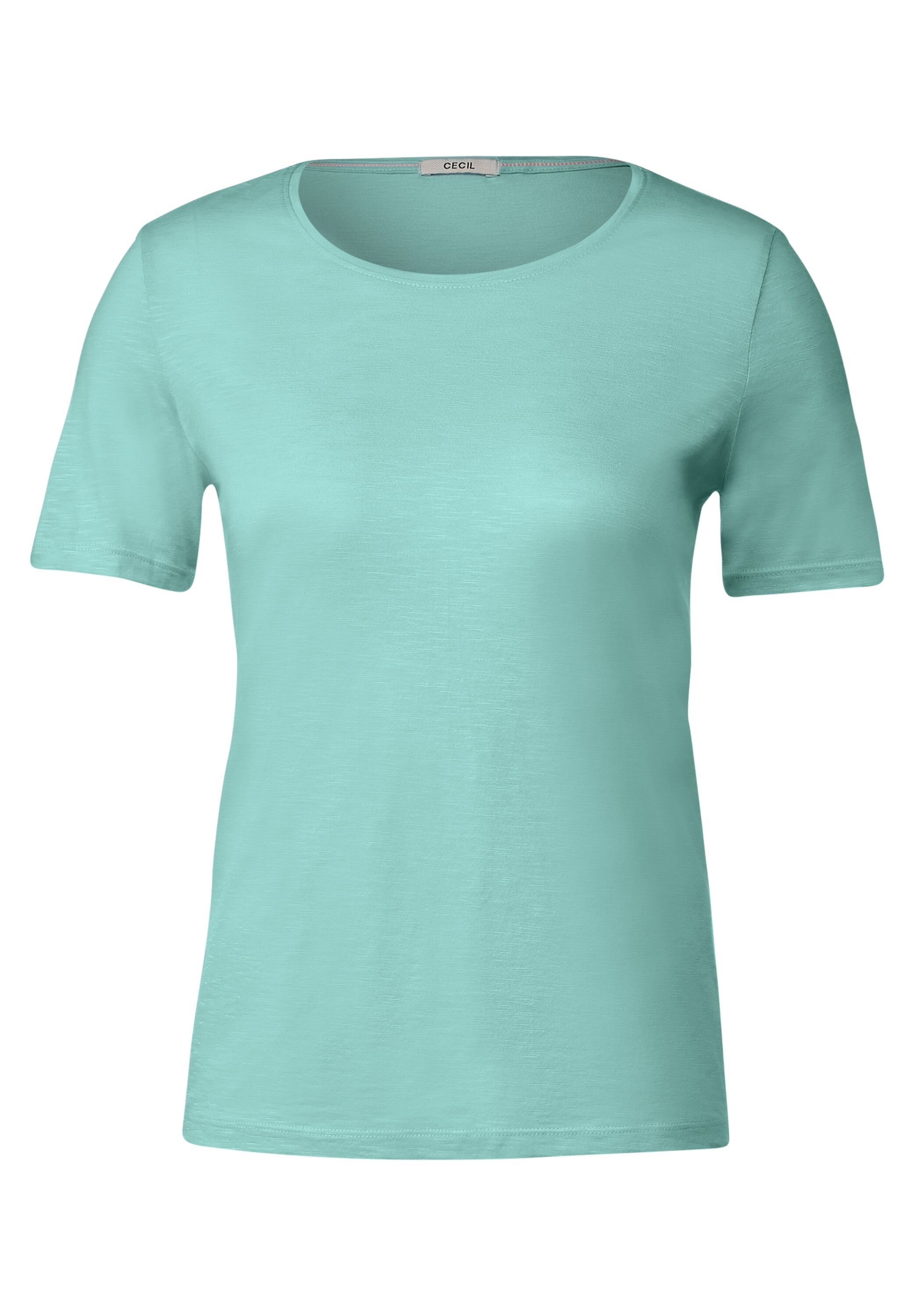 Cecil T-Shirt aus reiner green cool Baumwolle mint