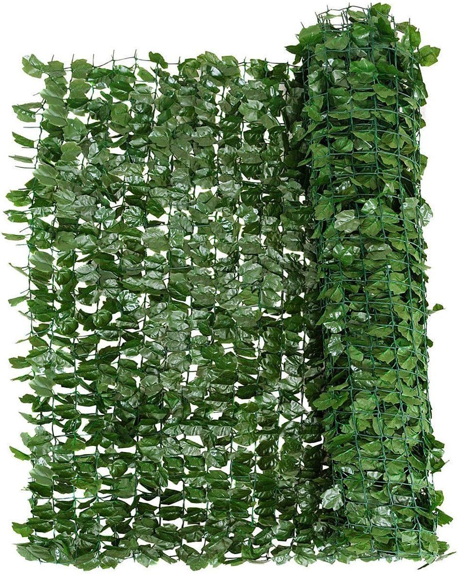 KOMFOTTEU Gartenzaun Sichtschutz, künstliche Hecke, aus PE, 150 x 240cm