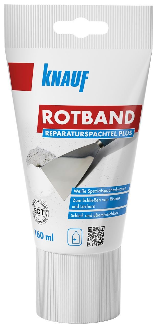 Spachtelmasse Knauf Rotband Reparaturspachtel Plus 160 ml