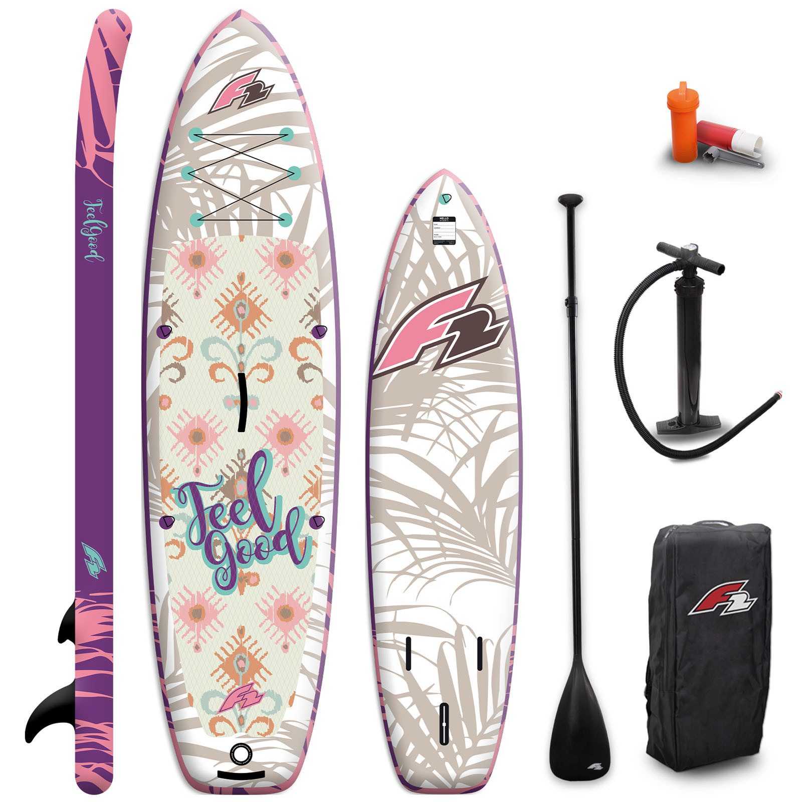 SUP-Board F2 Damen SUP Stand Up Paddle Board Feelgood 11'2'' Multicolor