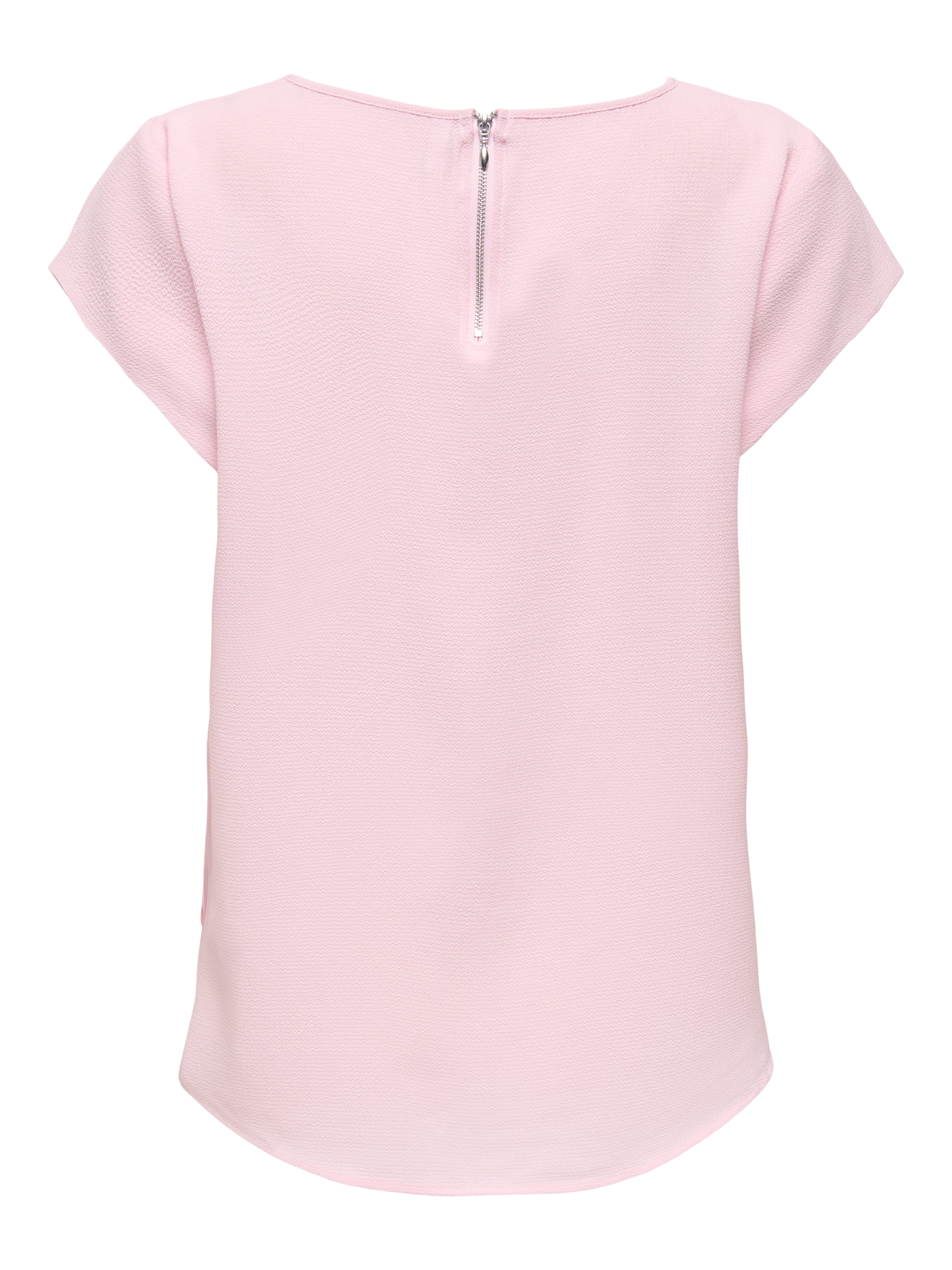 ONLY Kurzarmbluse ONLVIC – feminines Blusenshirt in lockerer Form Materialmix, regular fit