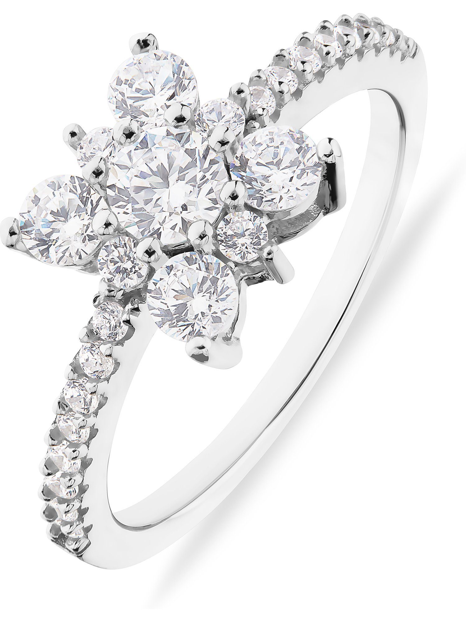 FAVS Silberring FAVS Damen-Damenring 925er Silber 1 Zirkonia, Zirkonia, synthetisch