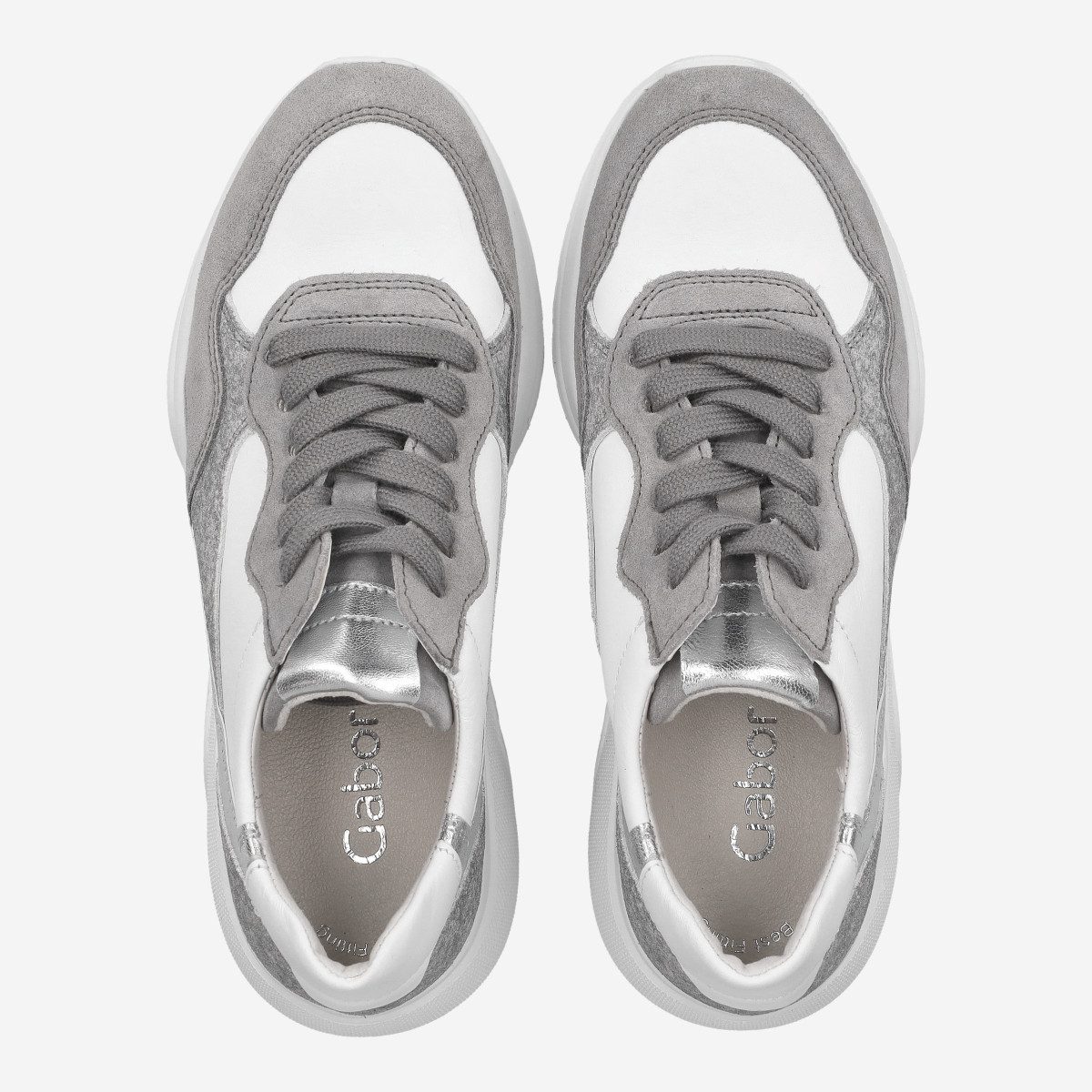 Gabor Gabor 3.451.10, Sneaker, Grau, kombiniert, Damen Sneaker