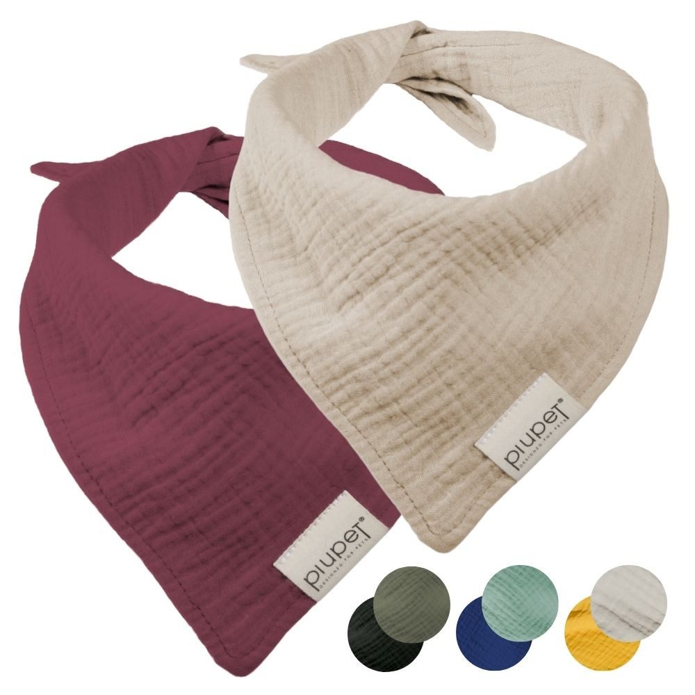 Piupet Tier-Halstuch Hundehalstuch I 2er Set Hundehalstücher I Hundezubehör I 58x40x40cm, zum Binden
