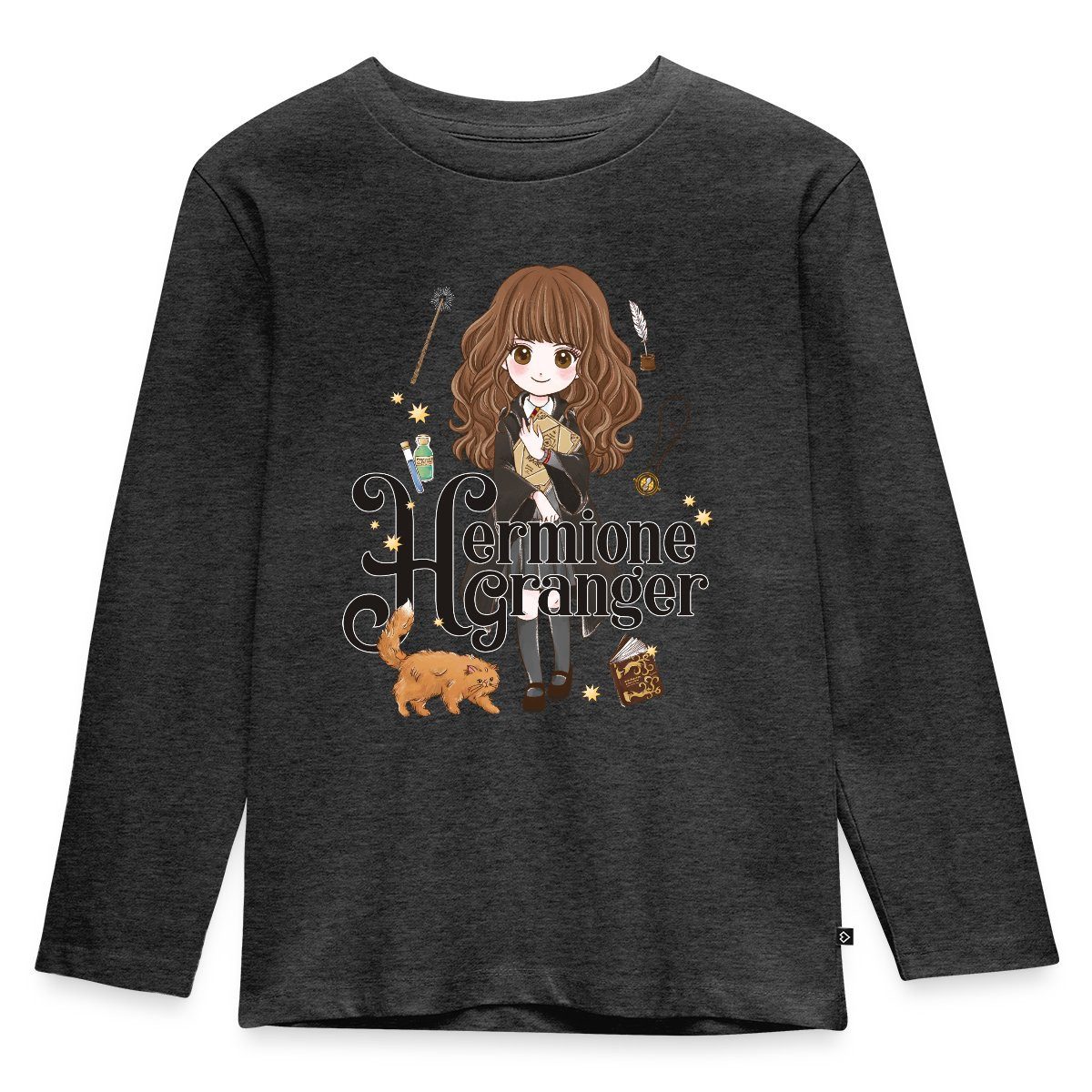 Spreadshirt T-Shirt Harry Potter Hermine Granger Chibi Kinder Premium Langarmshirt (1-tlg)