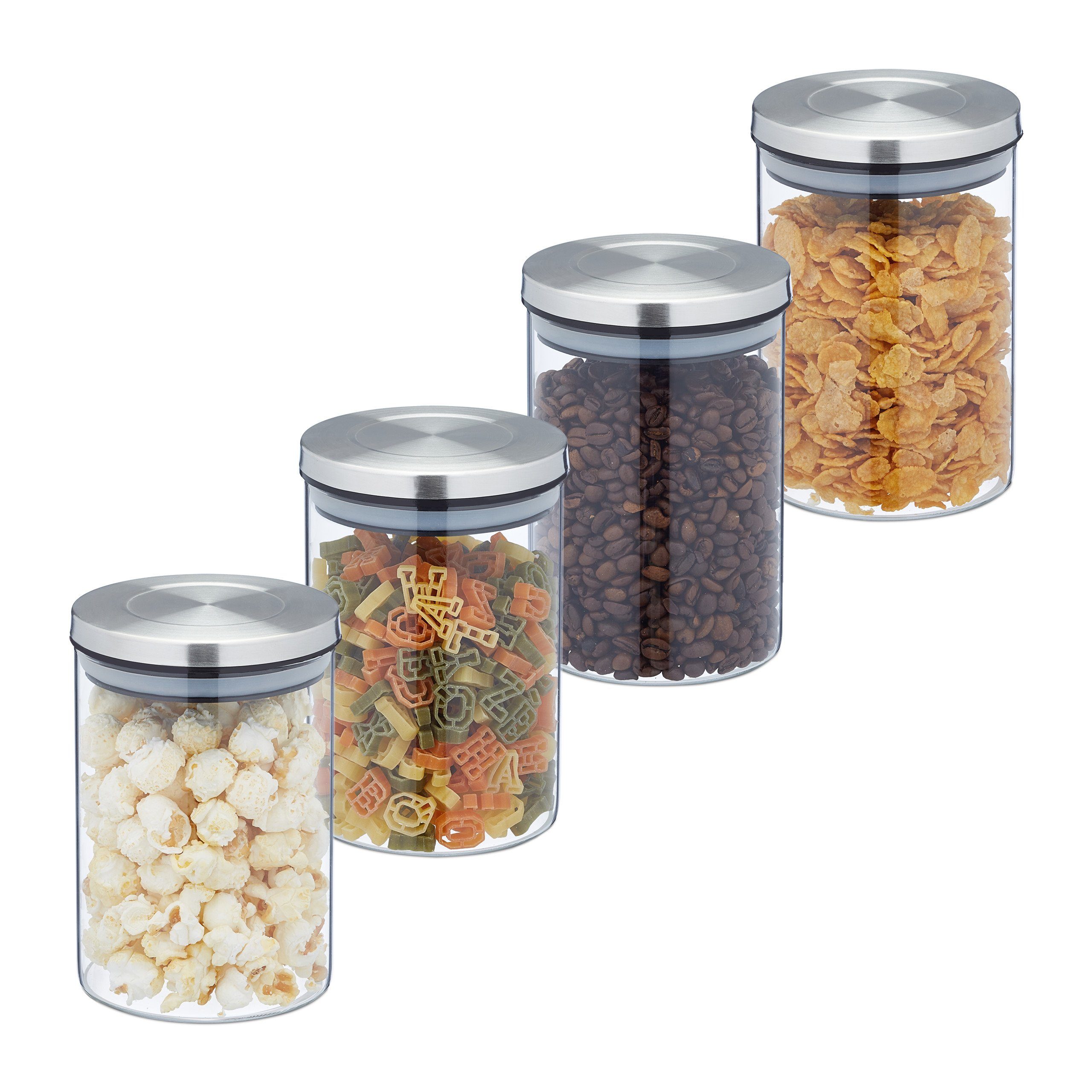 Vorratsglas Vorratsgläser 4er Set je 750 ml