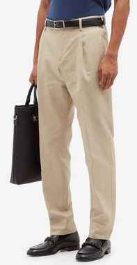 Dunhill Loungehose DUNHILL Pleated Cotton & Silk Dobby Trousers Single Pleat Pants Chino