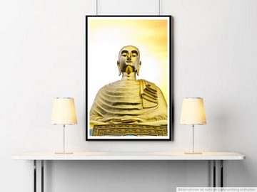 Sinus Art Poster 60x90cm Künstlerische Fotografie Poster Thailändischer Buddha bei Sonnenaufgang