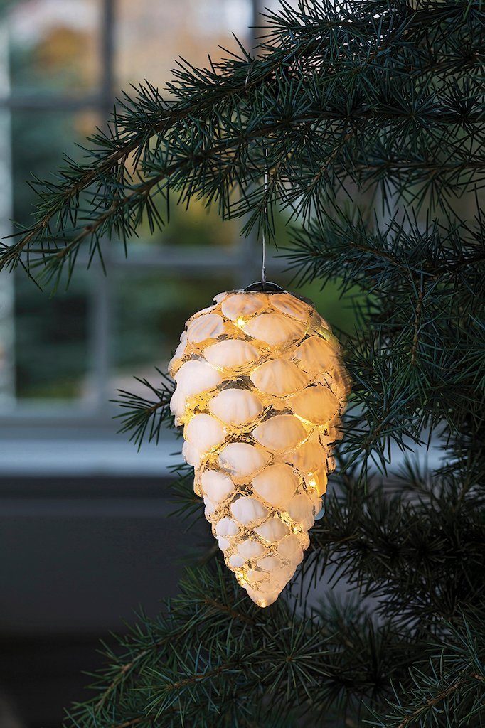 Sirius Home A/S LED Dekolicht Leuchtanhänger Glaszapfen Celina Cone weiß, L günstig online kaufen