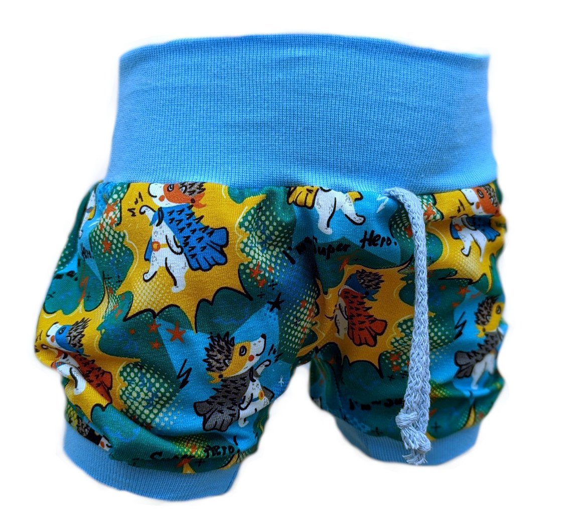 Baby Kinderhose Superheld Gr. - Pumphose Sommerhose Corileo Pumphose 50 Igel Kurze 104