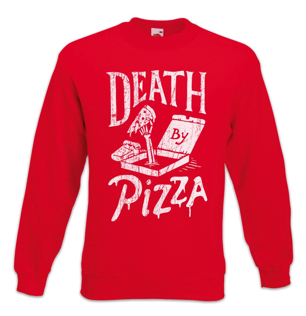 Sweatshirt Death By Pizza Sweatshirt Italia Pizzabäcker Pizzeria Symbol Halloween