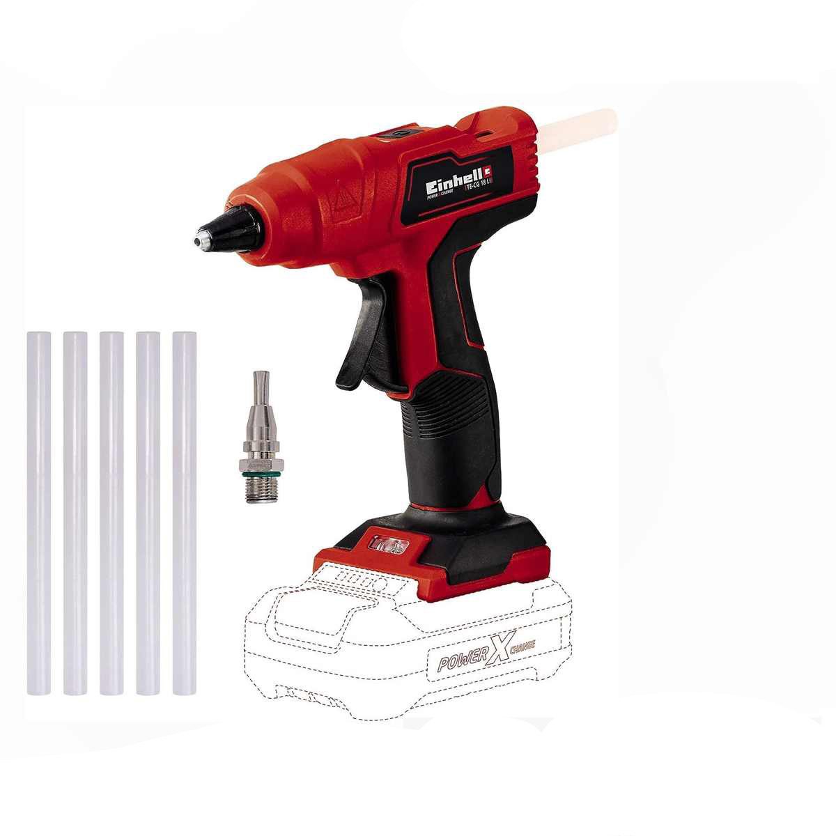 Einhell Heißklebepistole Akku-Heißklebepistole TE-CG 18 Li - Solo