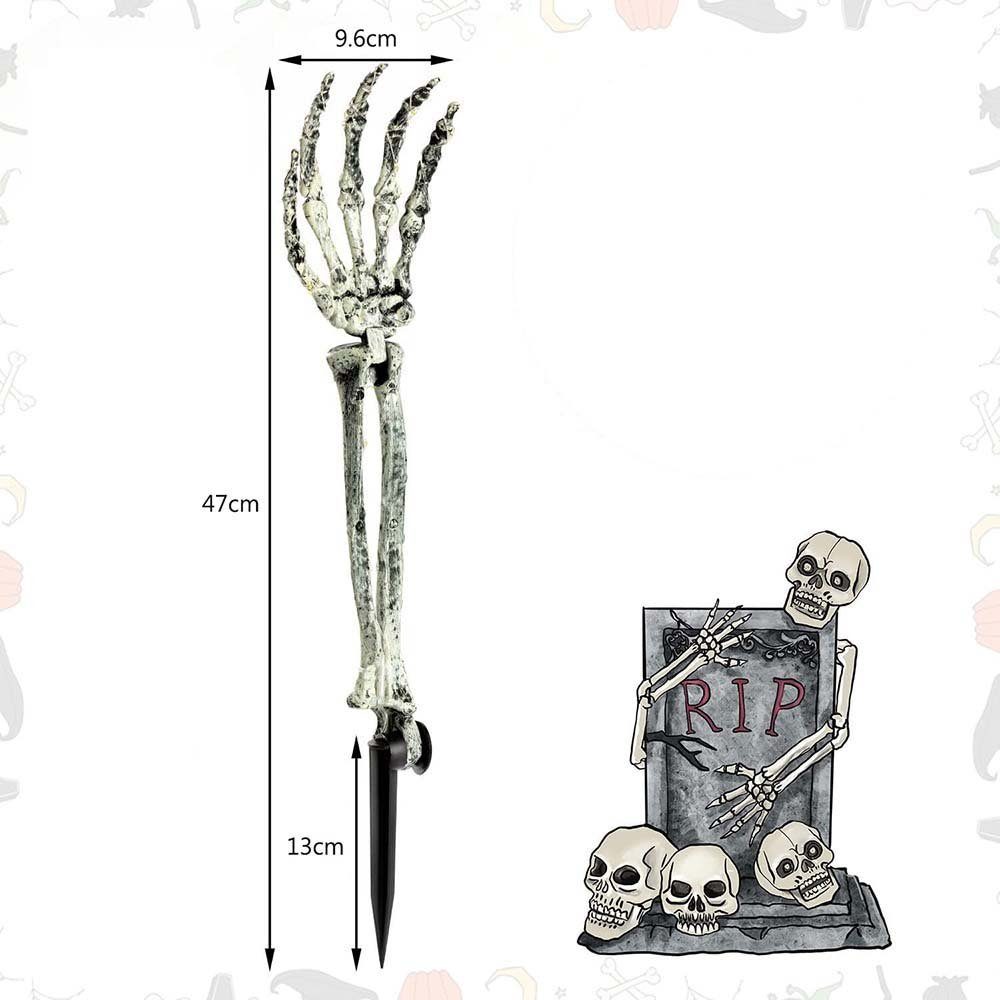 MUPOO Dekofigur Halloween Dekor,LED Gartenleuchte Skeletthand 1/2 St.40 LED günstig online kaufen