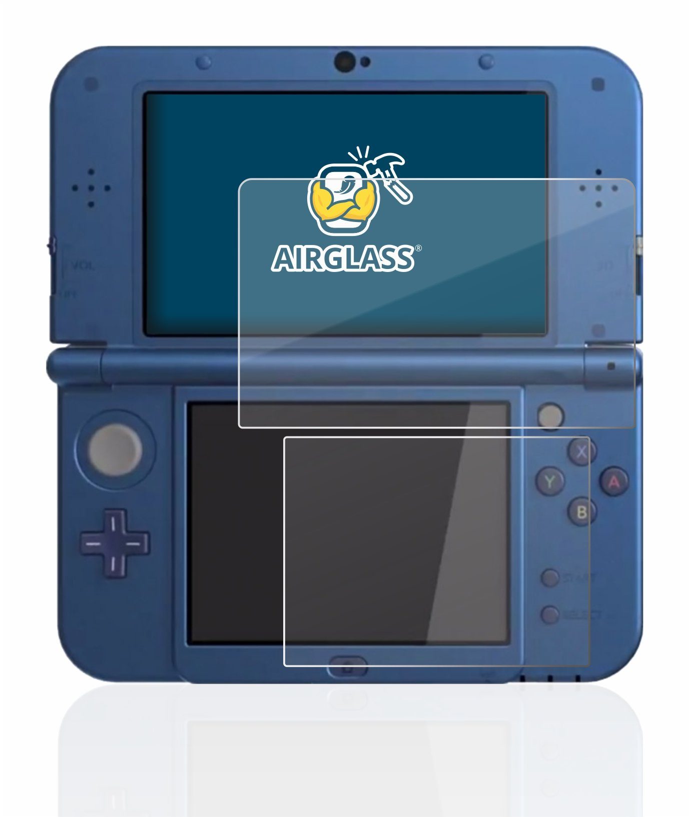 BROTECT Displayschutzglas Folie für Nintendo New 3DS XL, Schutzfolie Glas Panzer Display Schutz klar