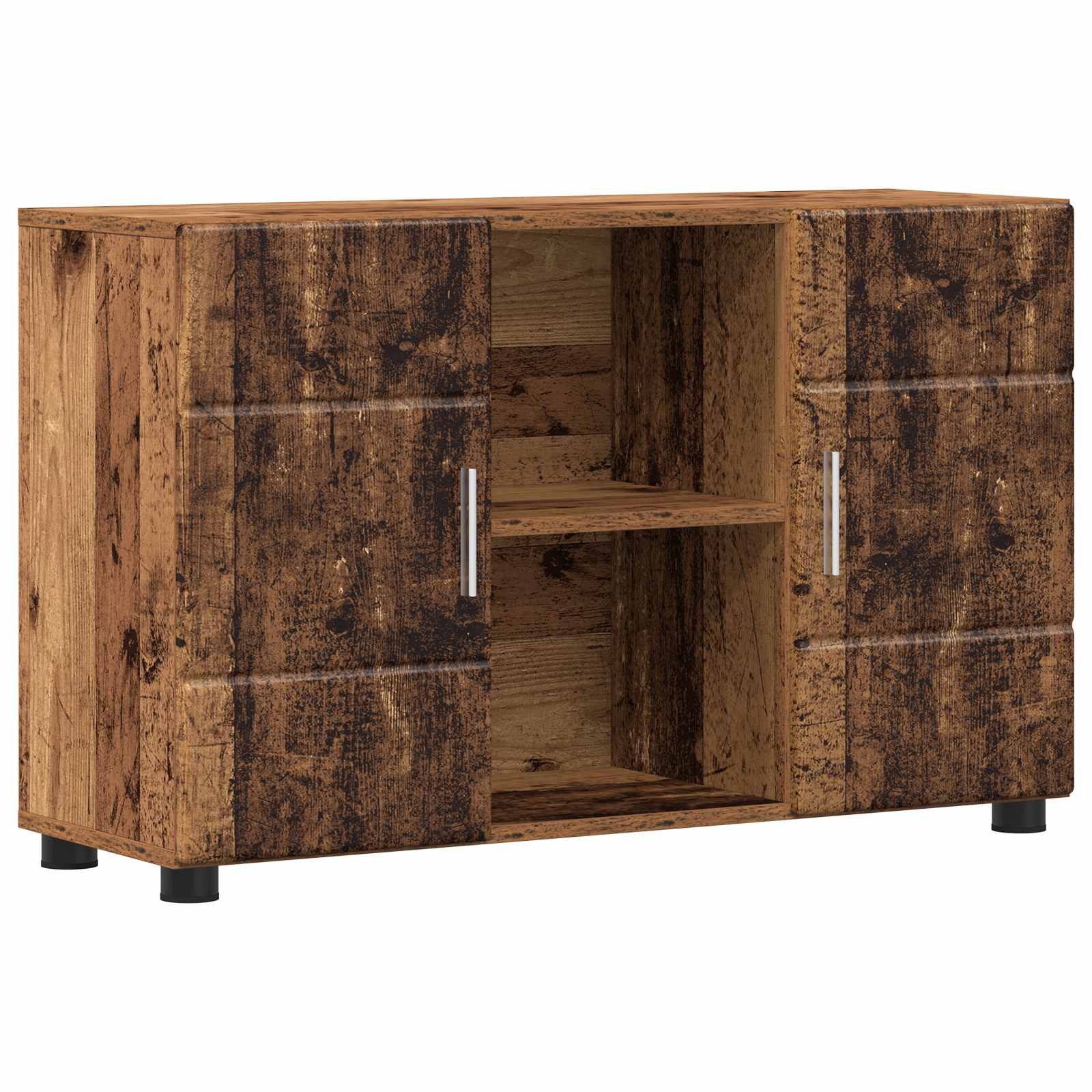 vidaXL Wohnzimmer-Set Sideboard FLORIN Altholz 88,5 x 30,5 x 55,5 cm Holzwerkstoff, (1-St)
