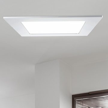 V-TAC LED Panel, LED-Leuchtmittel fest verbaut, Warmweiß, 12 Watt LED Decken Einbau Lampe Wohn Ess Zimmer Alu Leuchte Raster