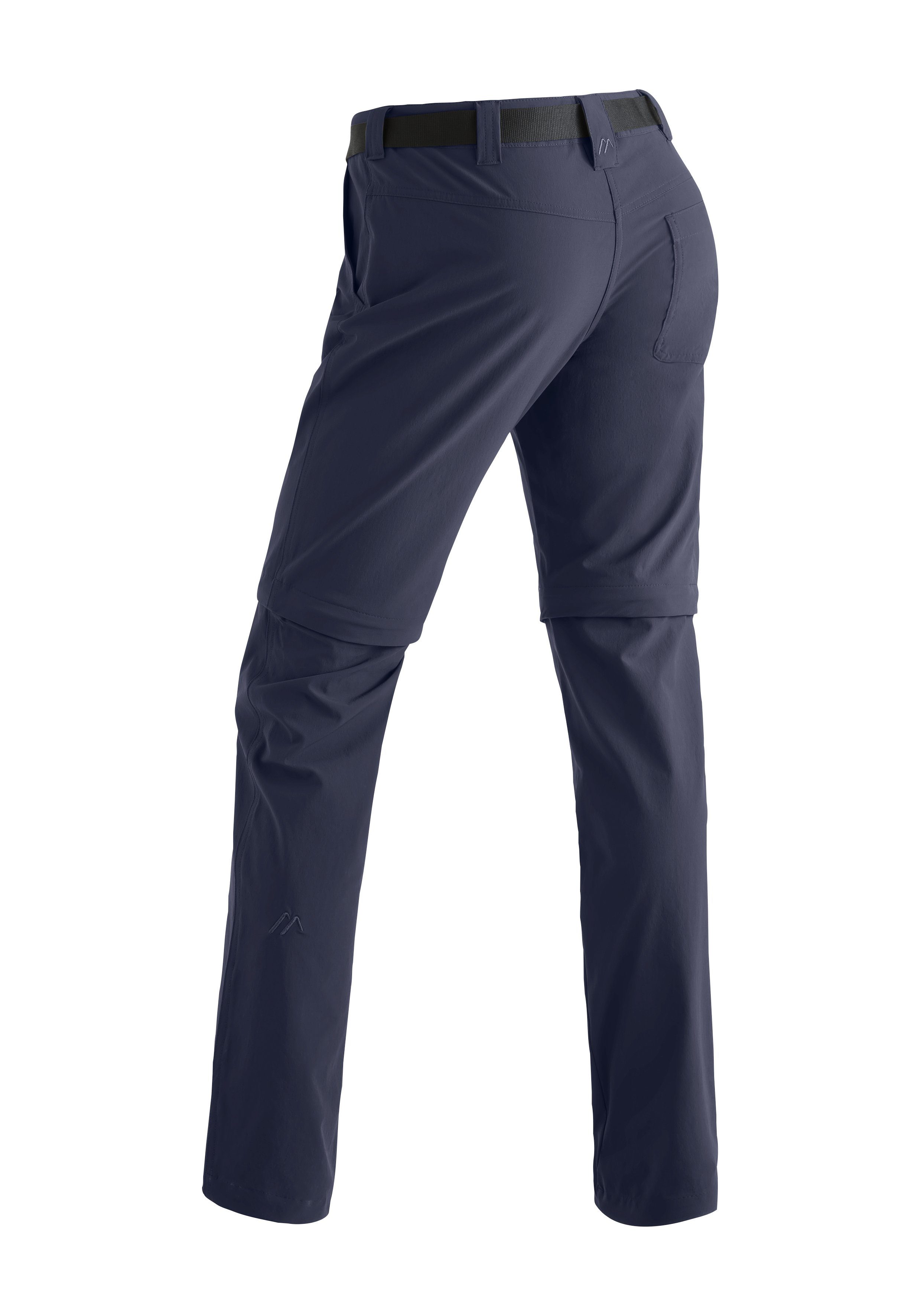 Inara Wanderhose, blau slim Outdoor-Hose Sports Damen Funktionshose zip zipp-off Maier atmungsaktive