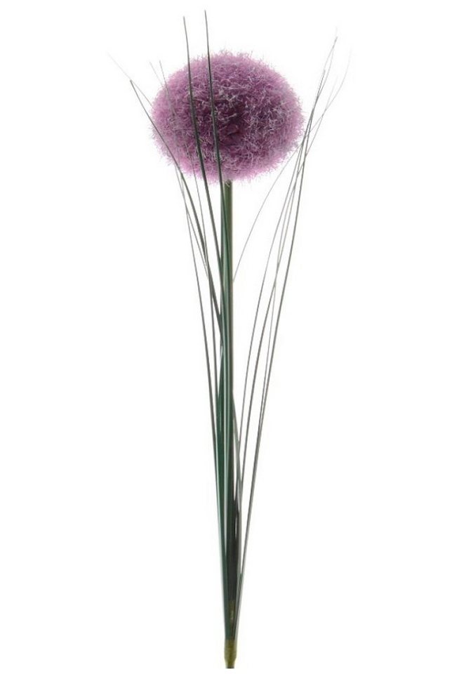 Seiden-Allium Kunstblume Kaemingk geflockt,