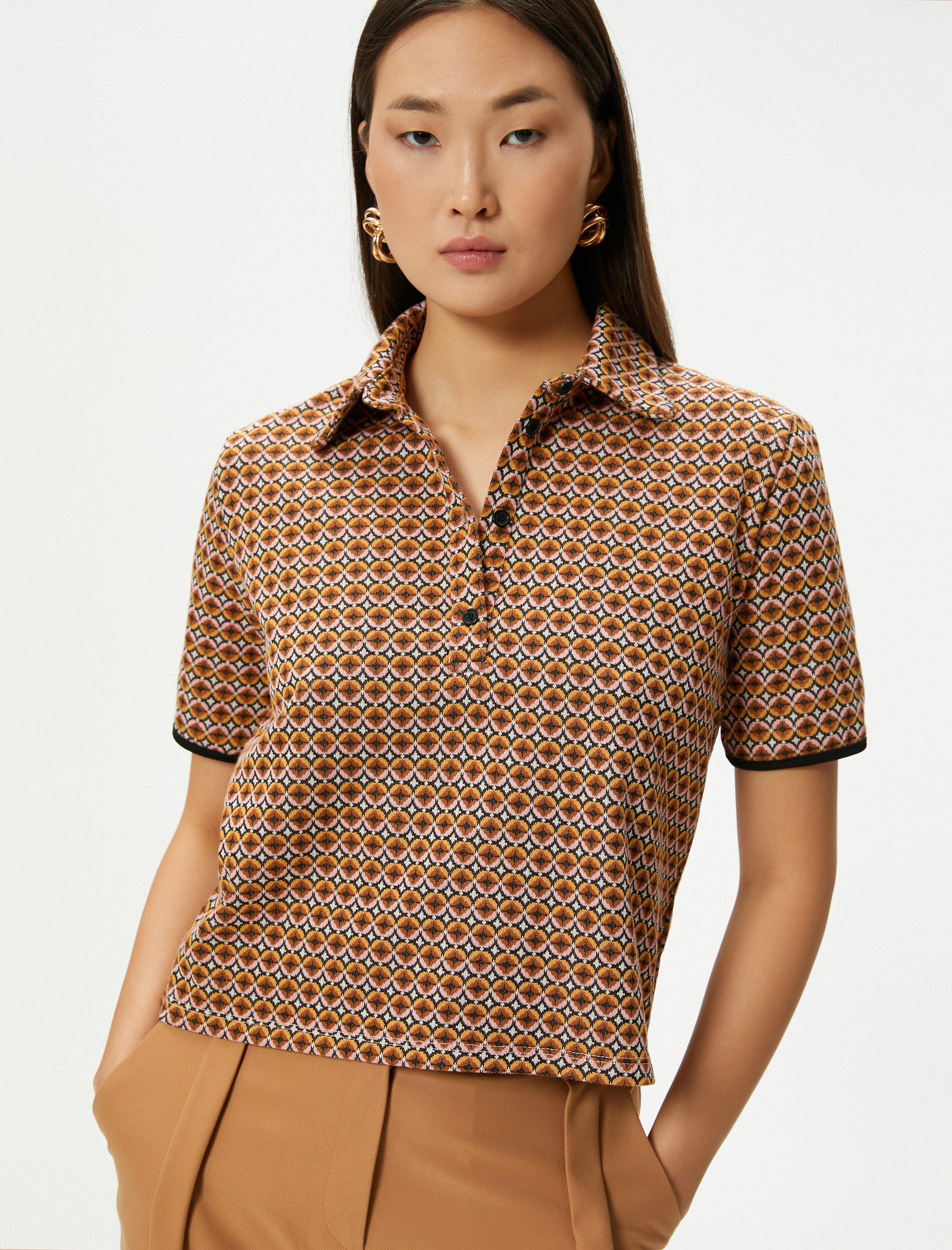 Koton T-Shirt Kurzärmelig Polokragen Tshirt
