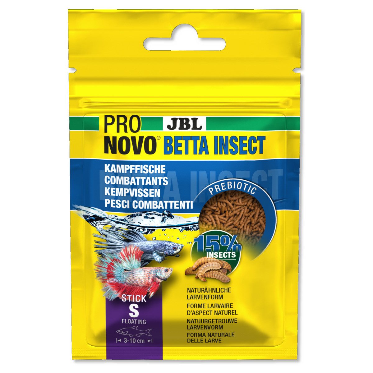 JBL GmbH & Co. KG PRONOVO BETTA INSECT STICK, Trockenfutter für: Fische