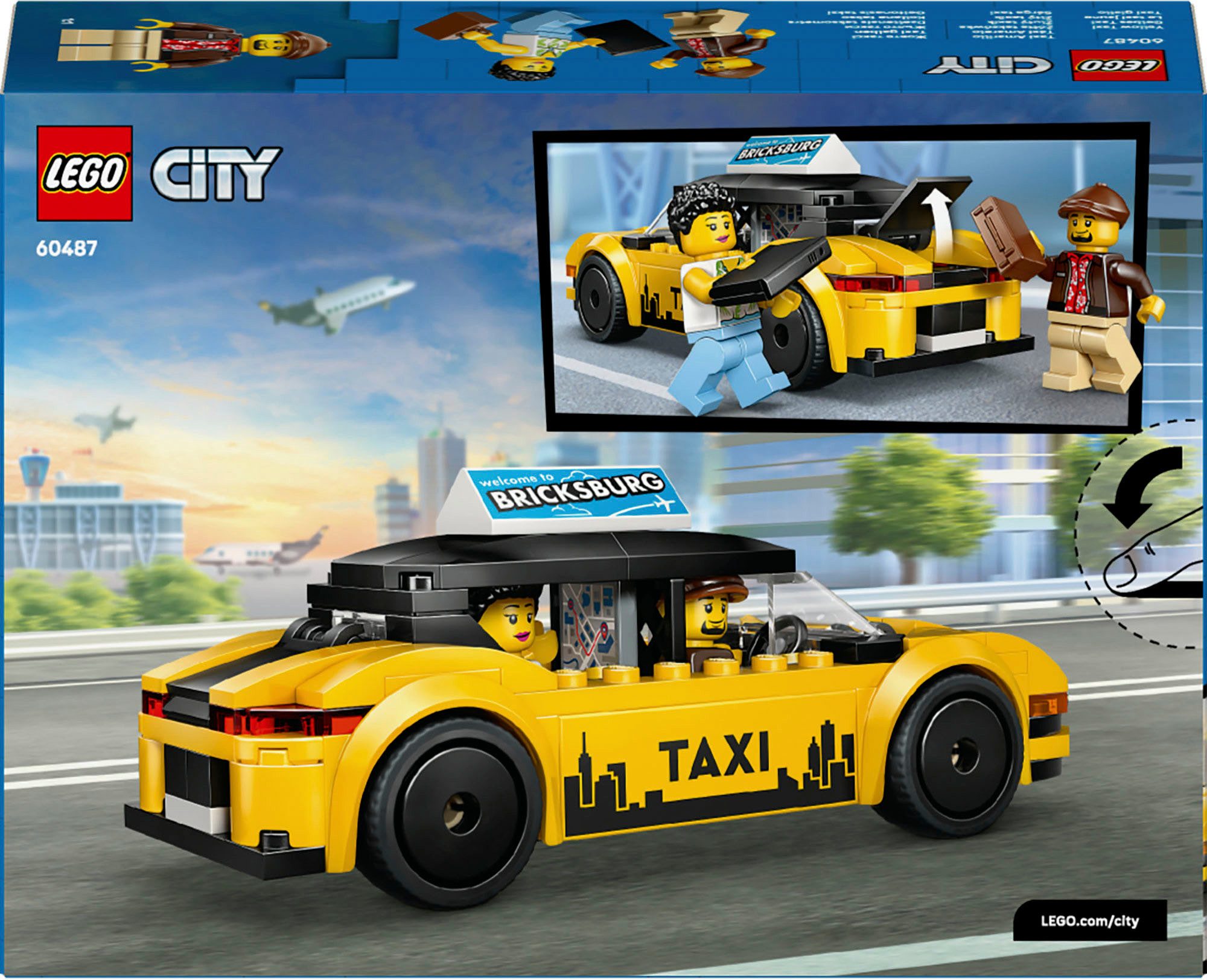 LEGO® Gelbes Taxi (60487), LEGO City Konstruktionsspielsteine, (122 St), Ma günstig online kaufen
