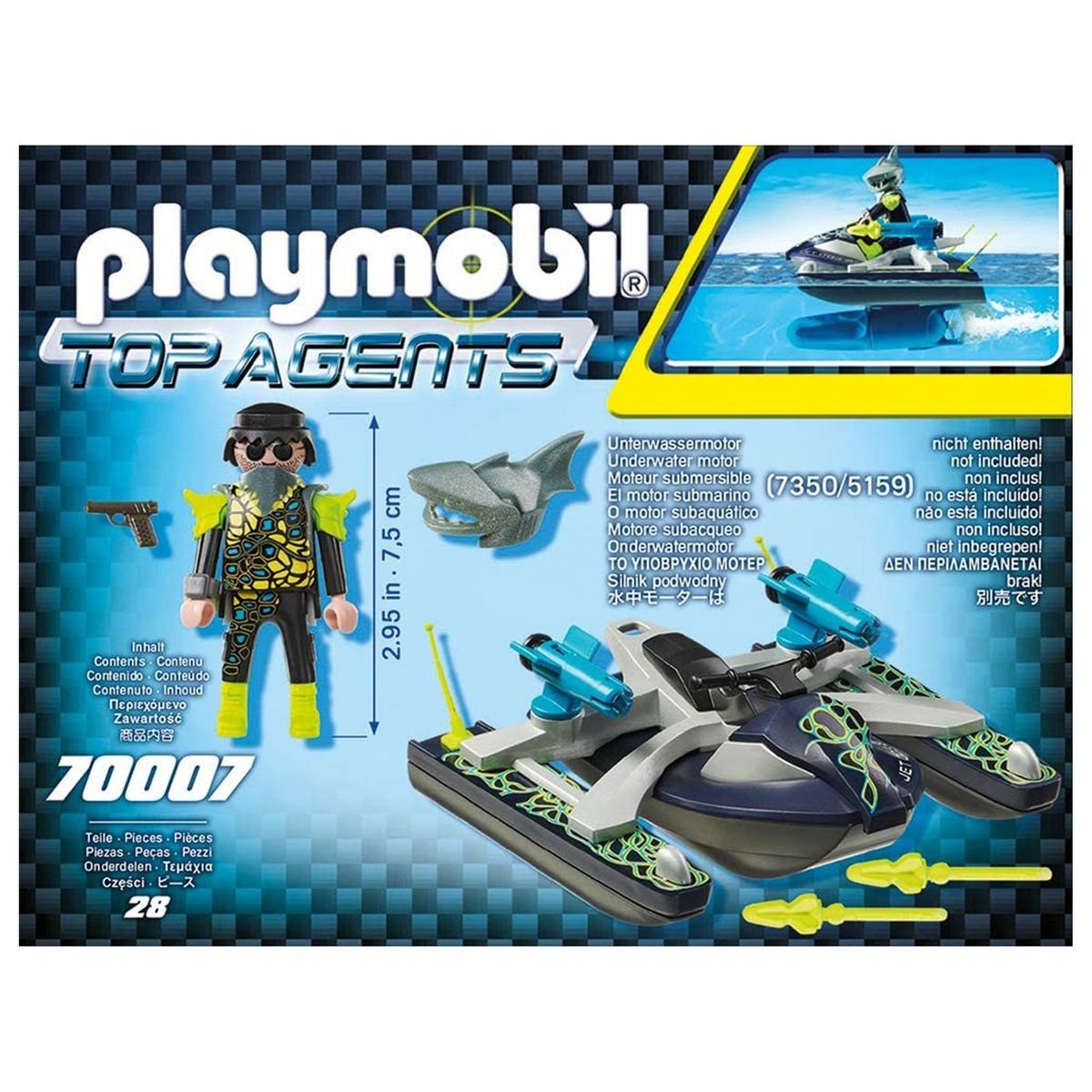 Playmobil® Spielzeug-Boot »PLAYMOBIL® 70007 - Top Agents - Team S.H.A.R.K.  Rocket Rafter«
