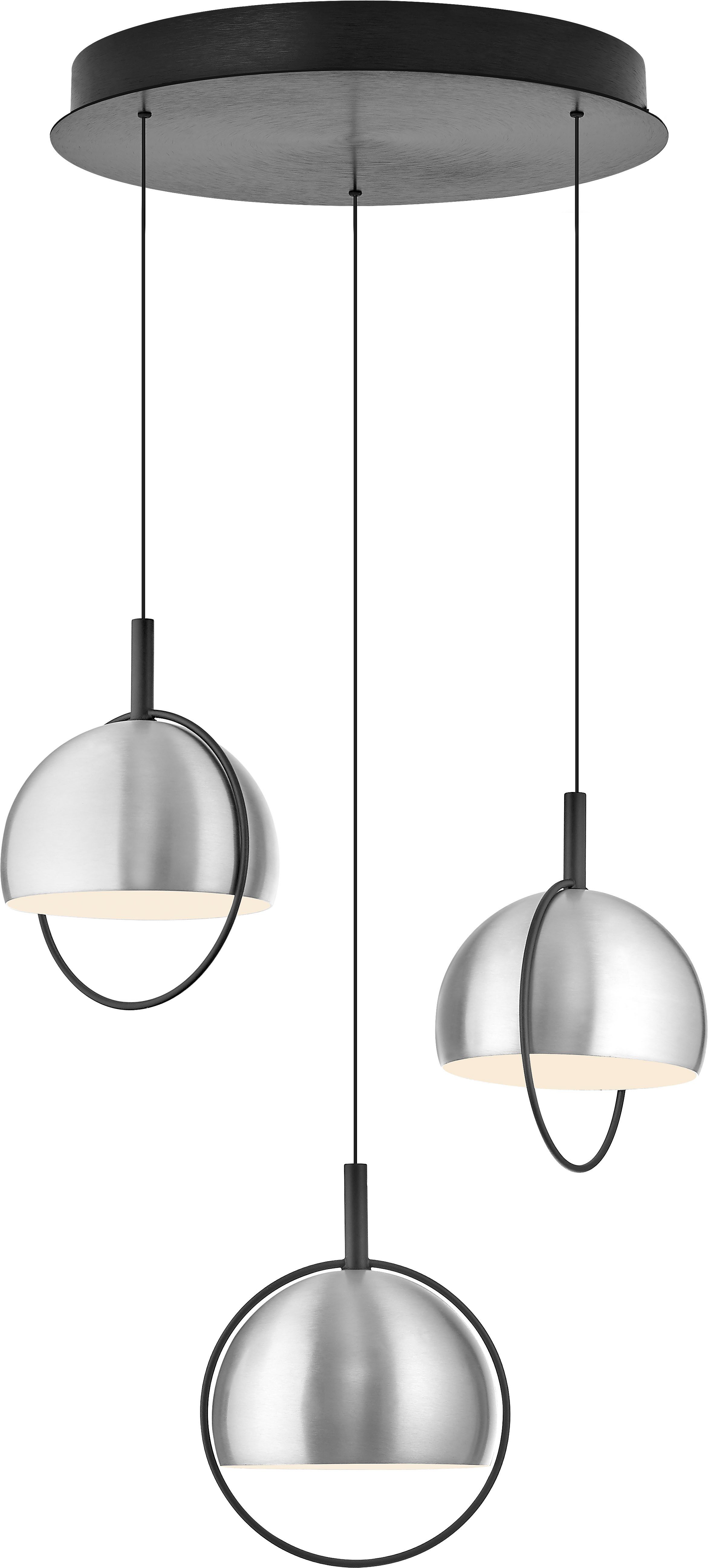HELL höllisch gutes Licht LED Pendelleuchte HOOP, LED fest integriert, Warmweiß, B-Link Fernbedienung, Stufenlos höhenverstellbar