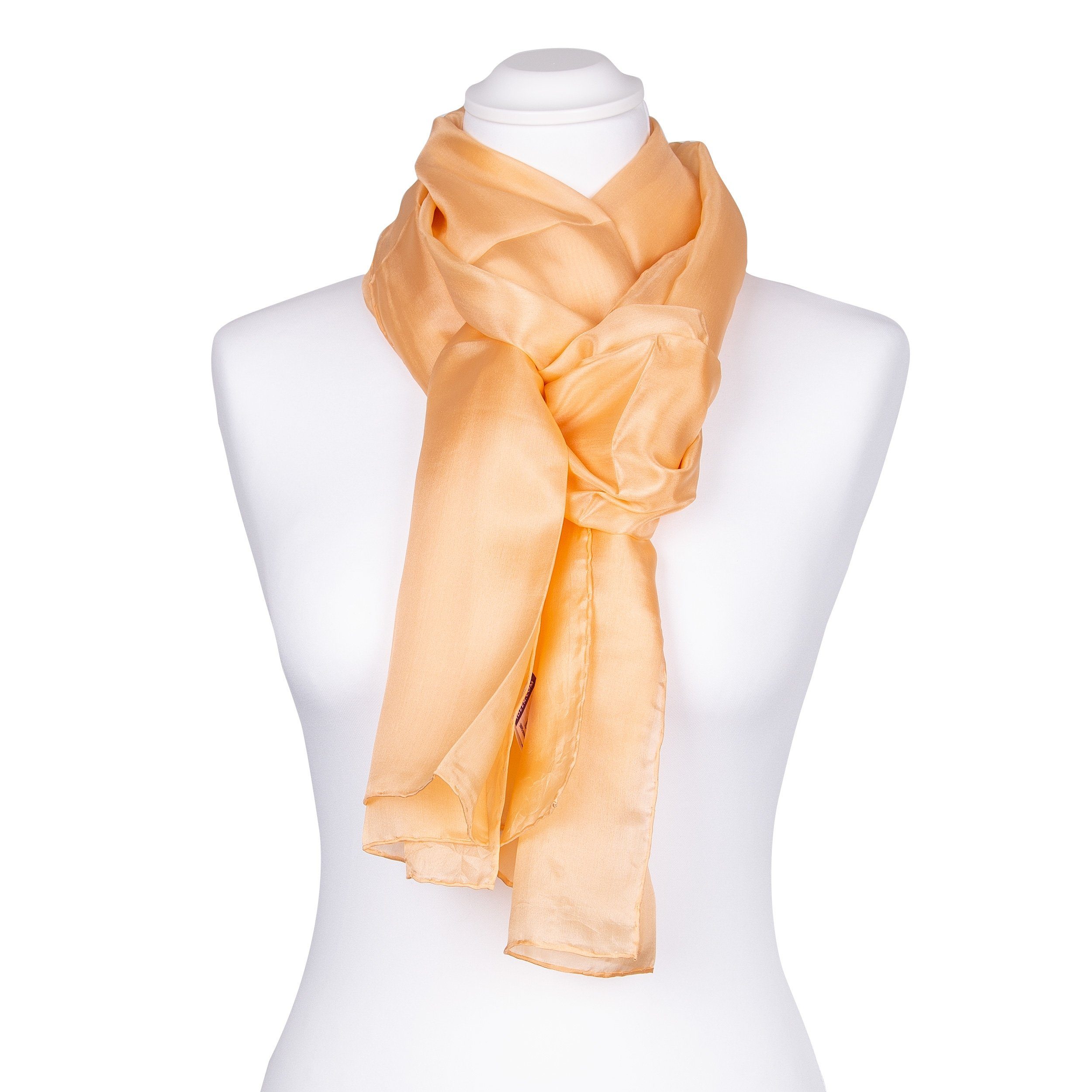 Seidenschal Seidenschal Halstuch Schal Apricot