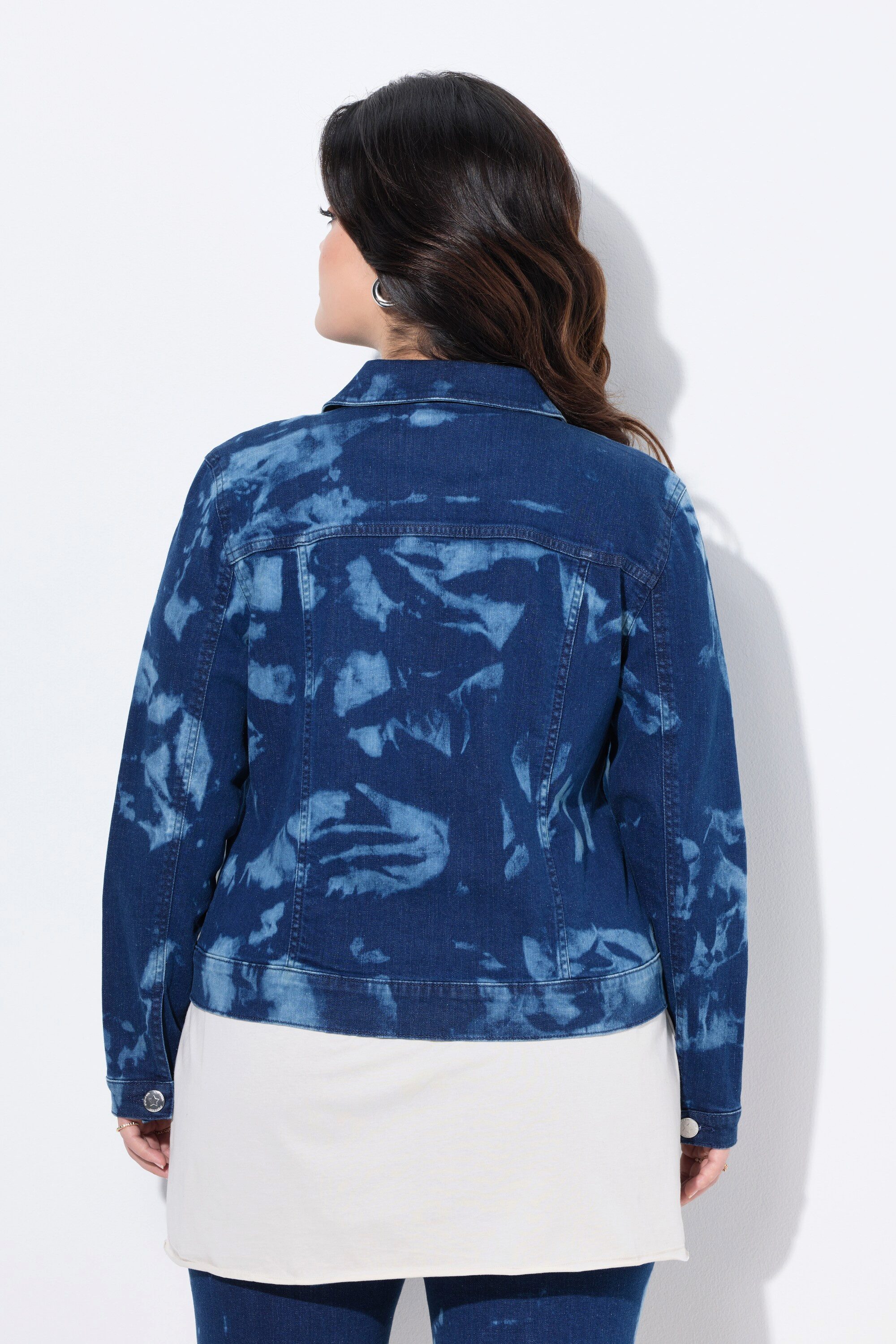 Angel of Style Sommerjacke Jeansjacke Frieda Batik Langarm